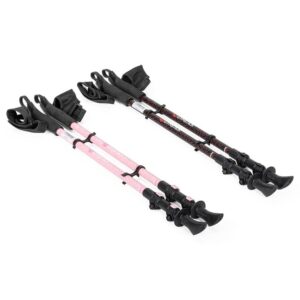 Gymstick Telescopic Walker -kävelysauvat, musta ja pinkki malli